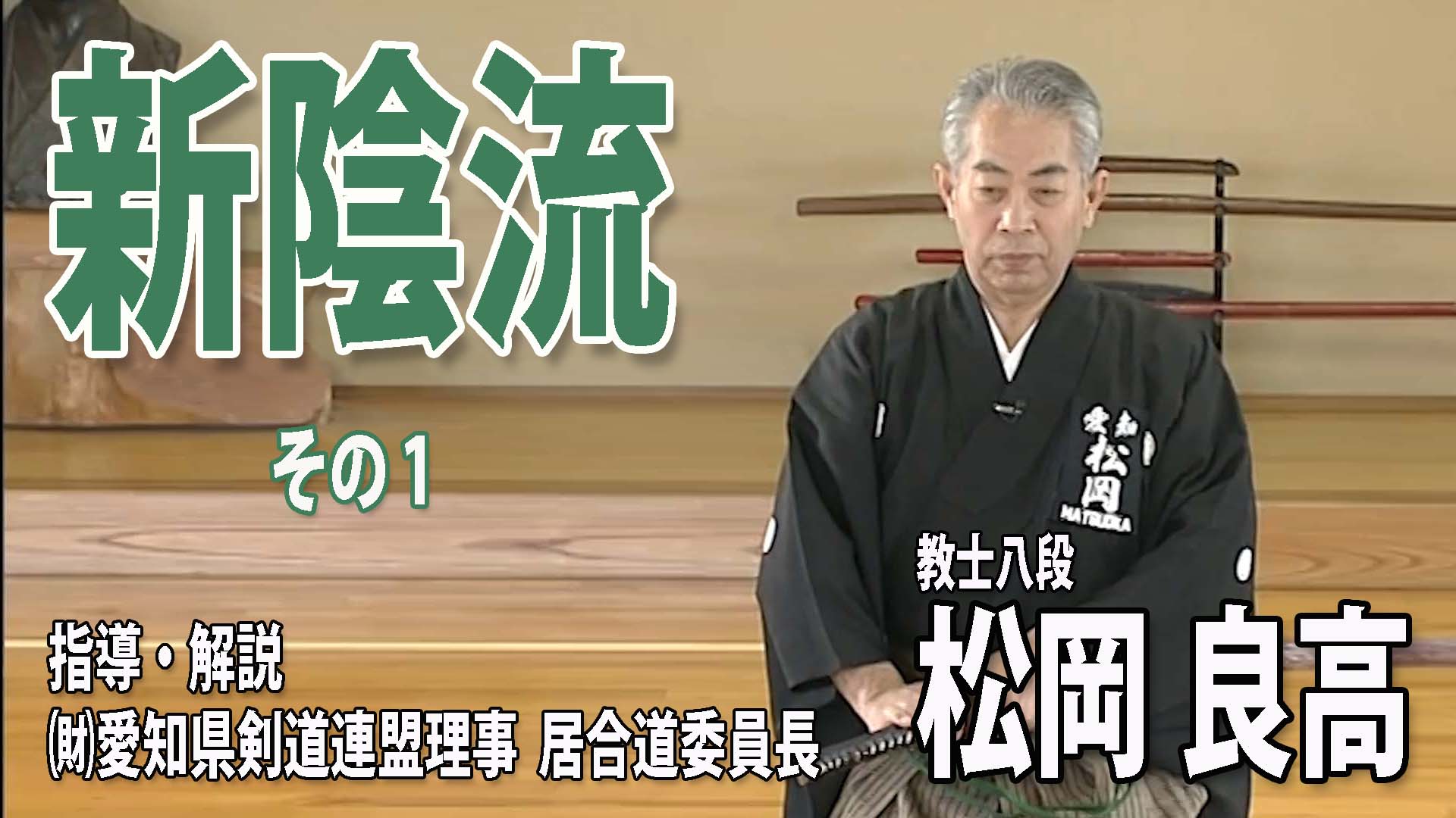 【DVD】実戦居合道 ～業の極意～ 古流新陰流 松岡良高 DVD 実戦居合道～業の極意～ 古流新陰流